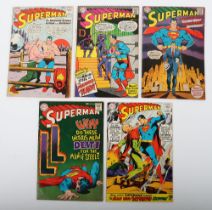 Five DC Silver Age Superman Comics