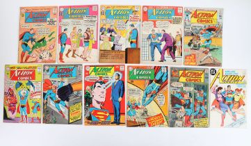 Eleven Vintage DC Action Comics