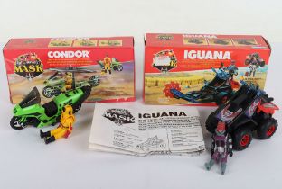 Two Kenner Mask Models Iguana 4 Wheel Jeep & Condor Motorcycle/Helicopter