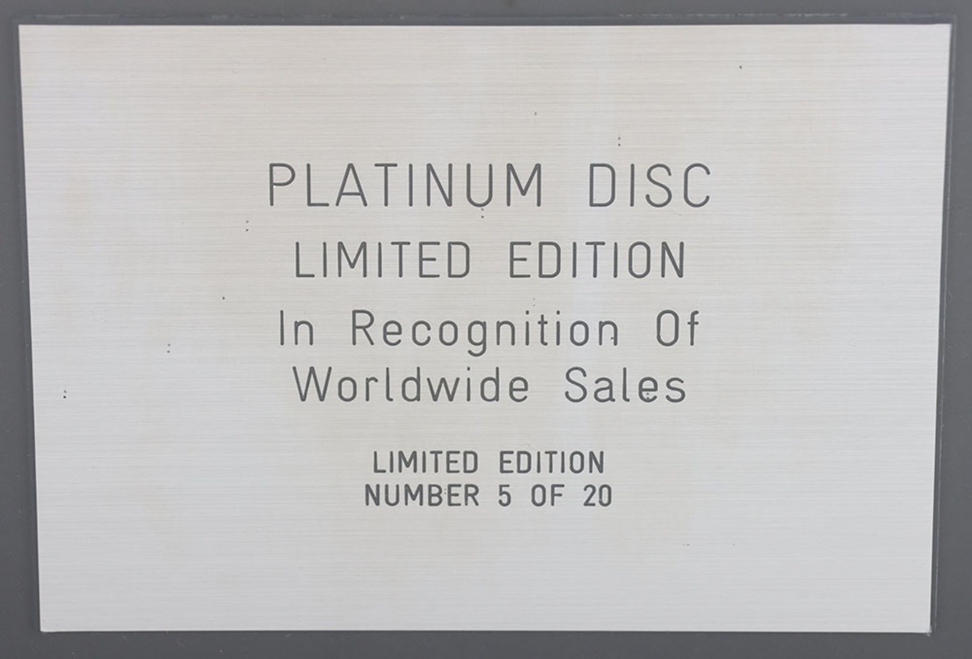 Uriah Heep Platinum Disc Look At Yourself Limited Edition In Recognition of Worldwide Sales - Image 3 of 9