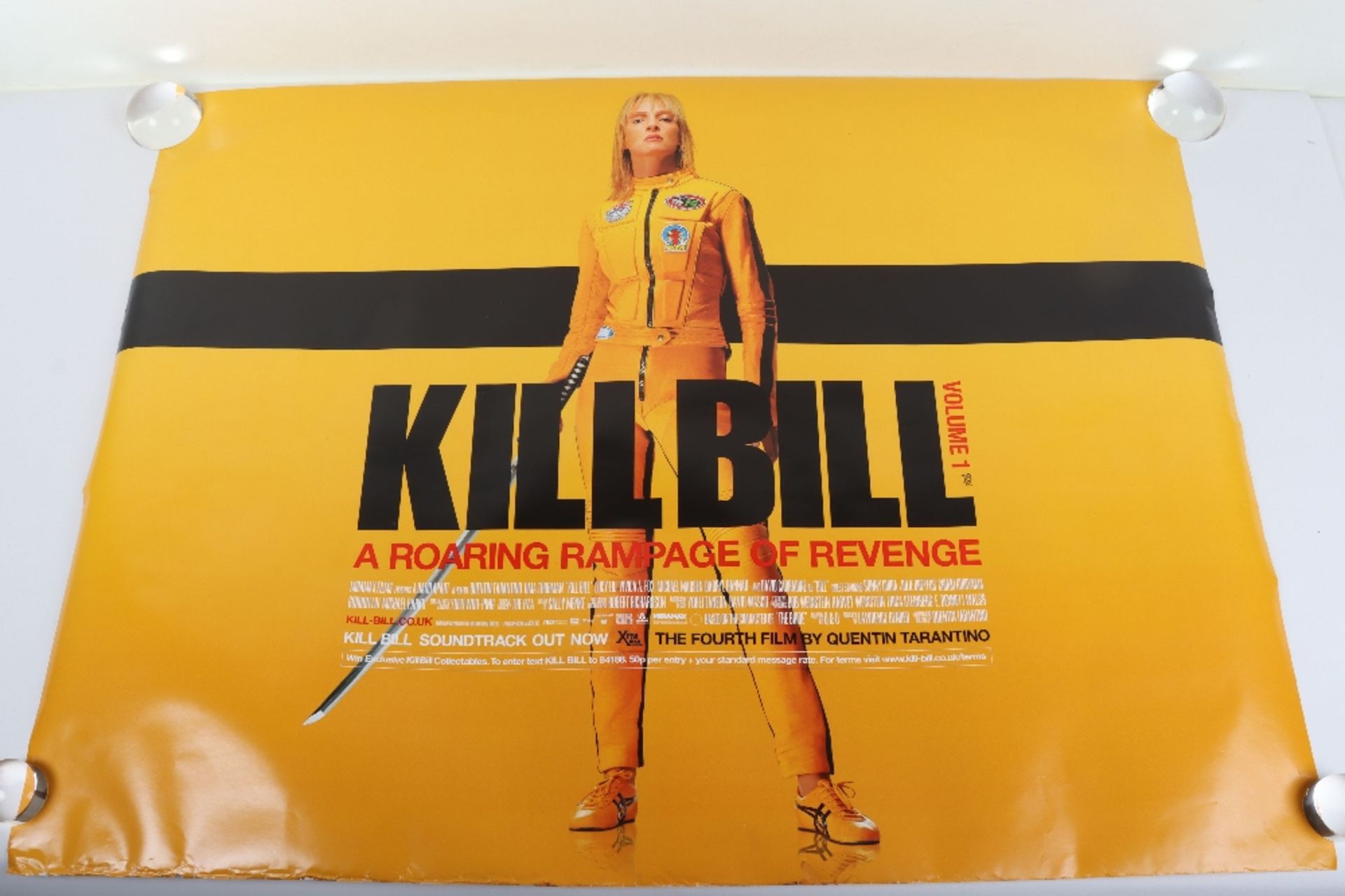 Kill Bill Volume 1 UK Quad Film Poster, 2003, directed by Quentin Tarantino