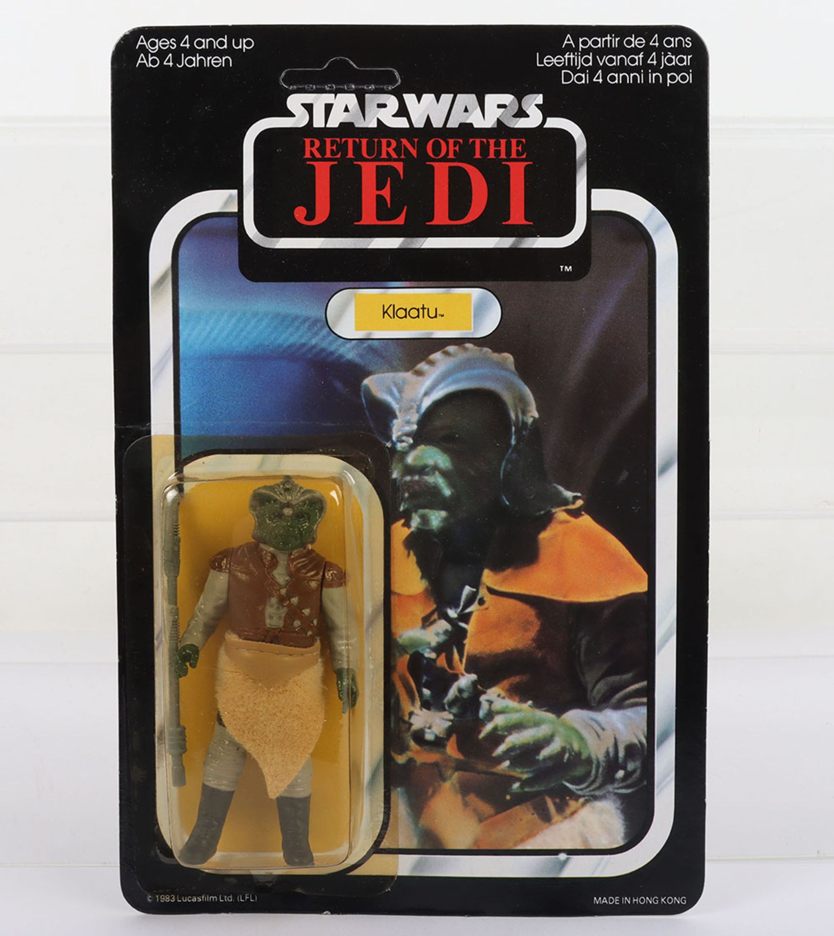 Vintage Palitoy Star Wars Return of The Jedi Klaatu Vintage Original Carded Figure