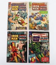Four Vintage Tales of Suspense Iron Man and Captain America Silver Age Marvel Comics