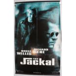 The Jackal Double sided large Vinyl Promotional Cinema Film Banner, Universal International with Bru