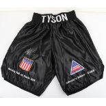 Mike Tyson A pair of signed boxing shorts