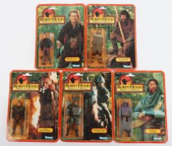 Five Kenner Robin Hood Prince of Thieves Carded Figures