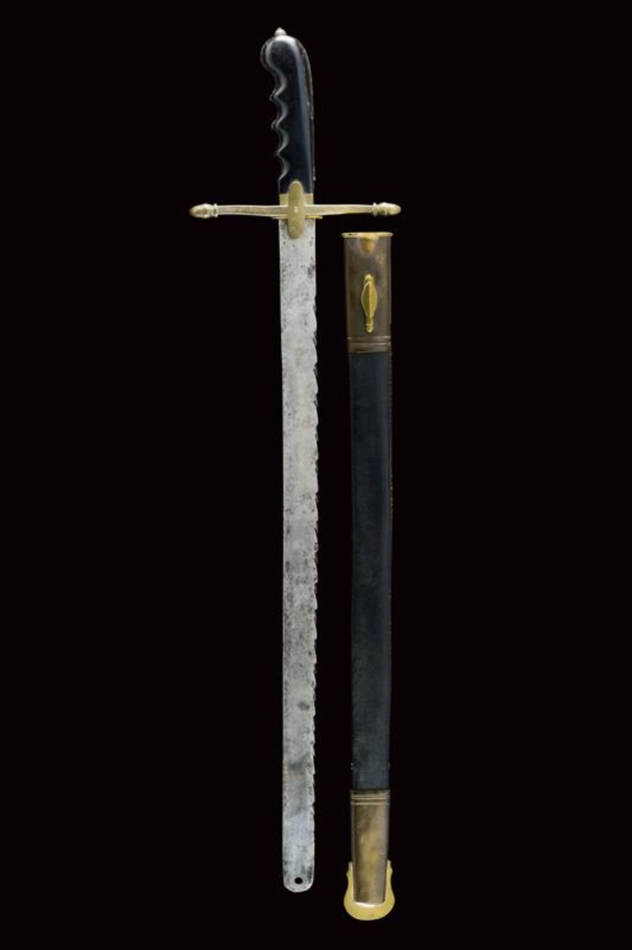 An 1845 model sawback sword for infantry carpenters