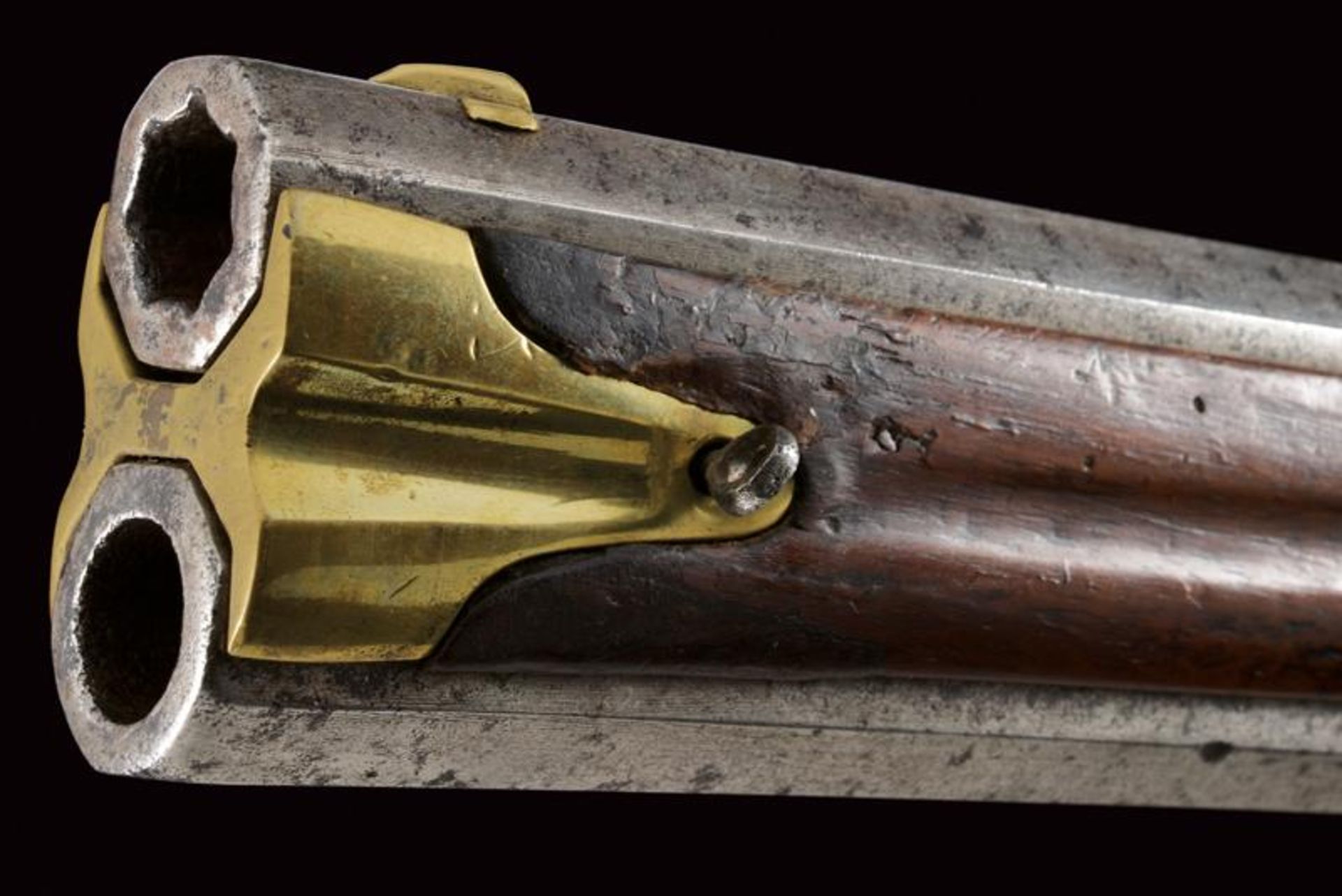 A rare 1768 model flintlock 'Doppelstutzen' - Bild 7 aus 12