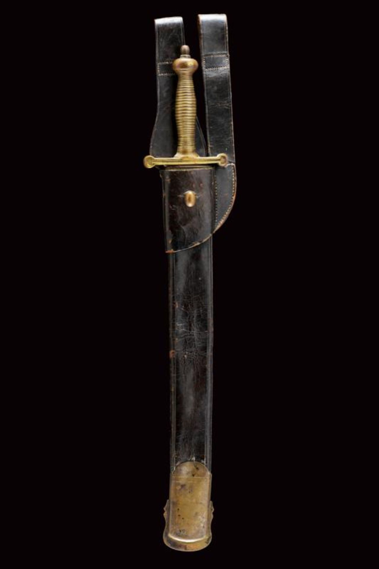 A rare 1833 model pioneer's sawback short sword - Bild 3 aus 7