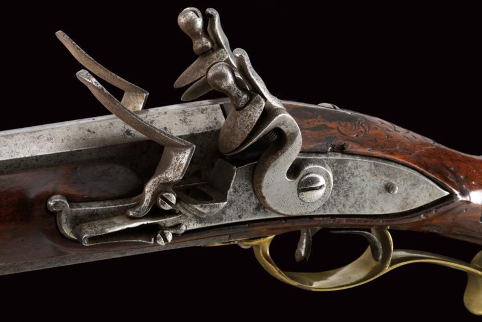 A rare 1768 model flintlock 'Doppelstutzen' - Bild 5 aus 12