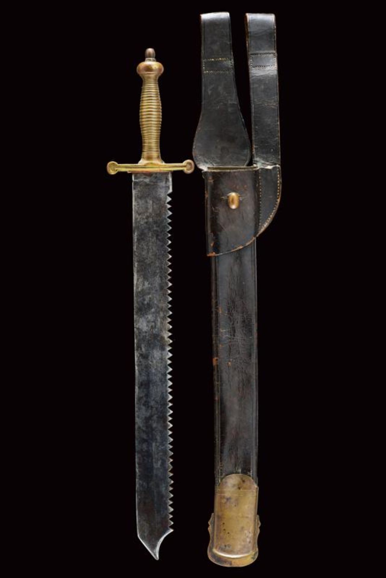 A rare 1833 model pioneer's sawback short sword