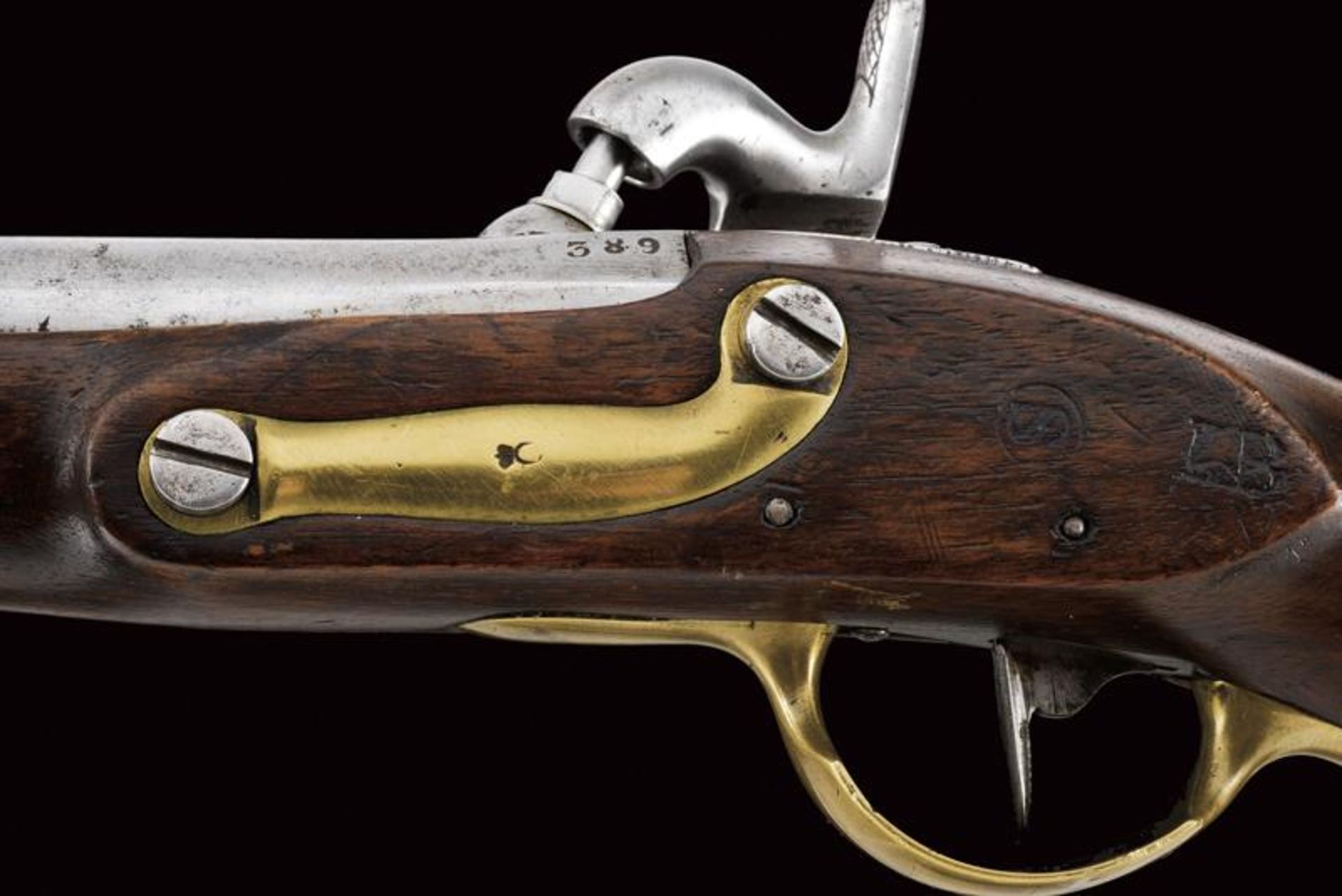 An 1839 Mod. gendarmerie trooper's pistol converted to percussion - Image 3 of 9
