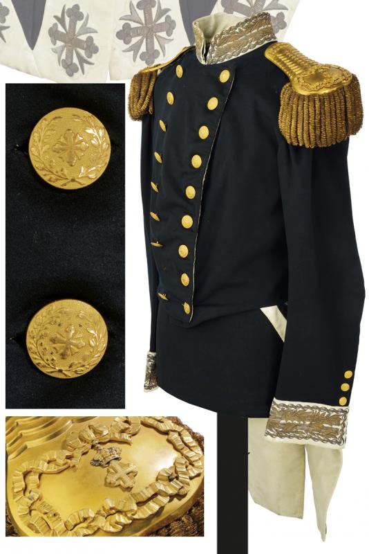 A uniform of a knight commander of the Order of Saints Maurice and Lazarus