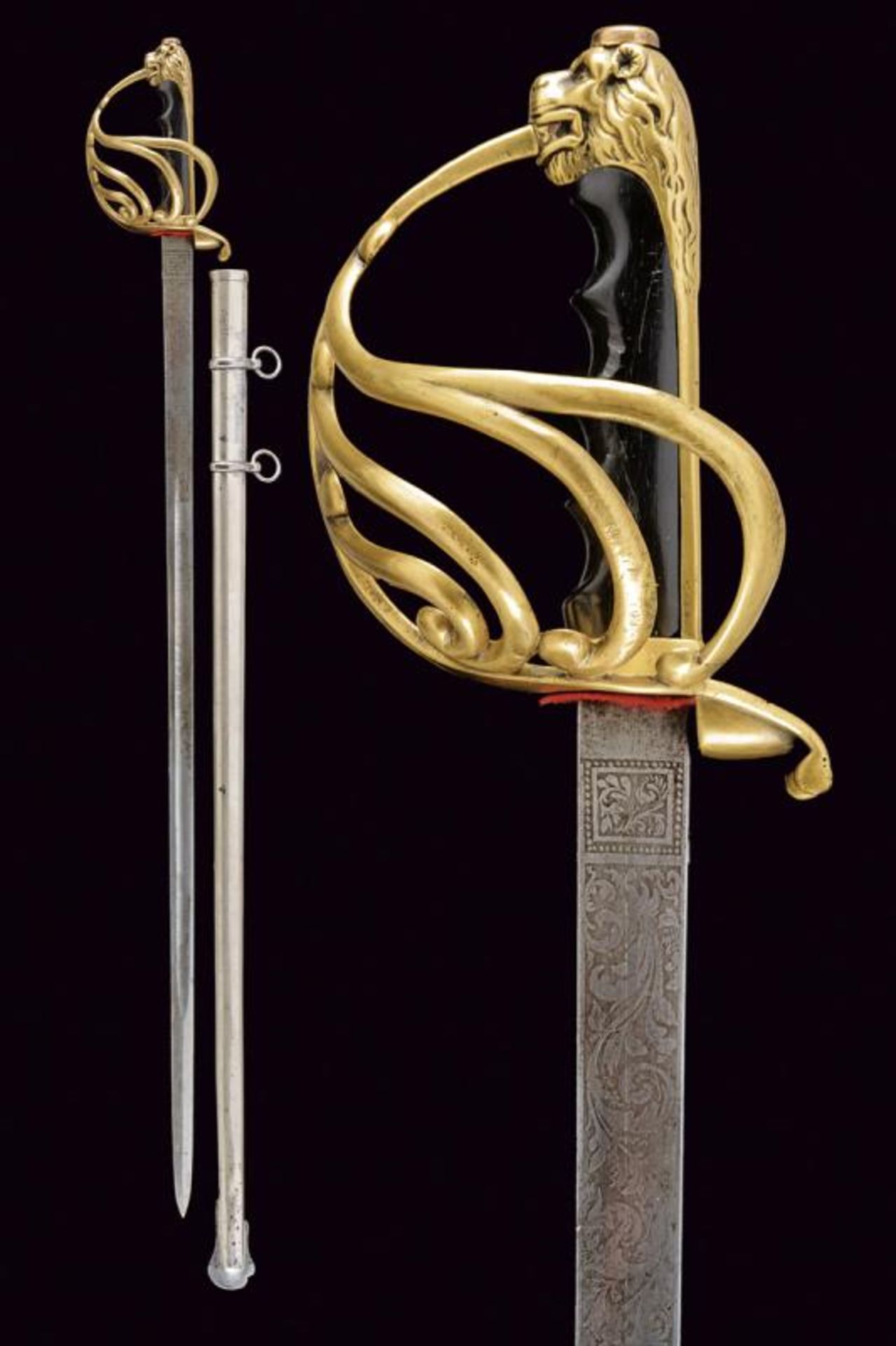 A 'Bersagliere' officer's sabre with non-regulation Unification period blade