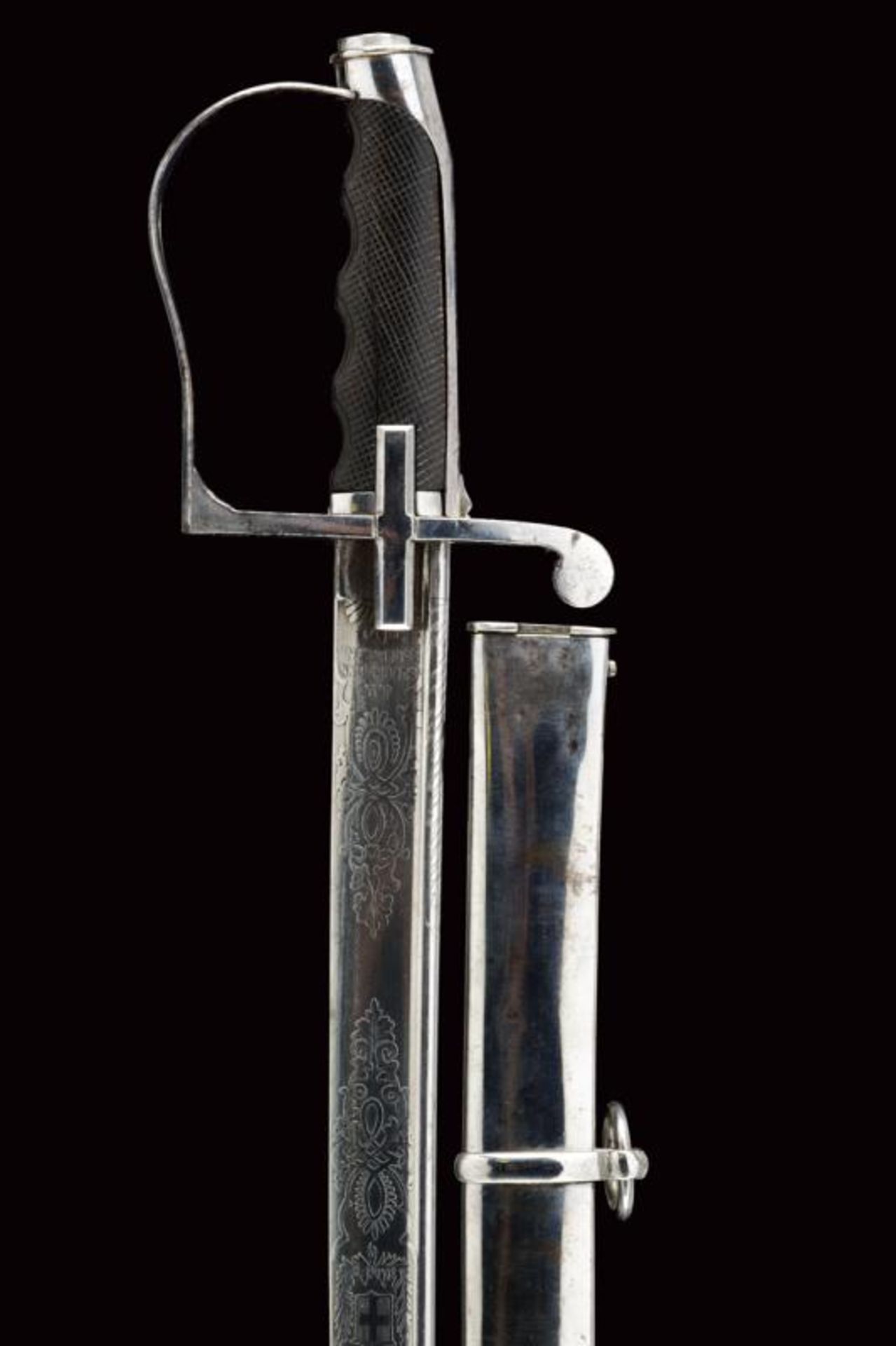 An 1855 model officer's sabre with damascus steel blade - Bild 2 aus 7