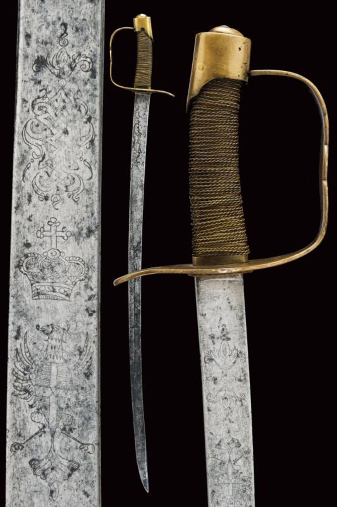 A cavalry sabre with french hilt