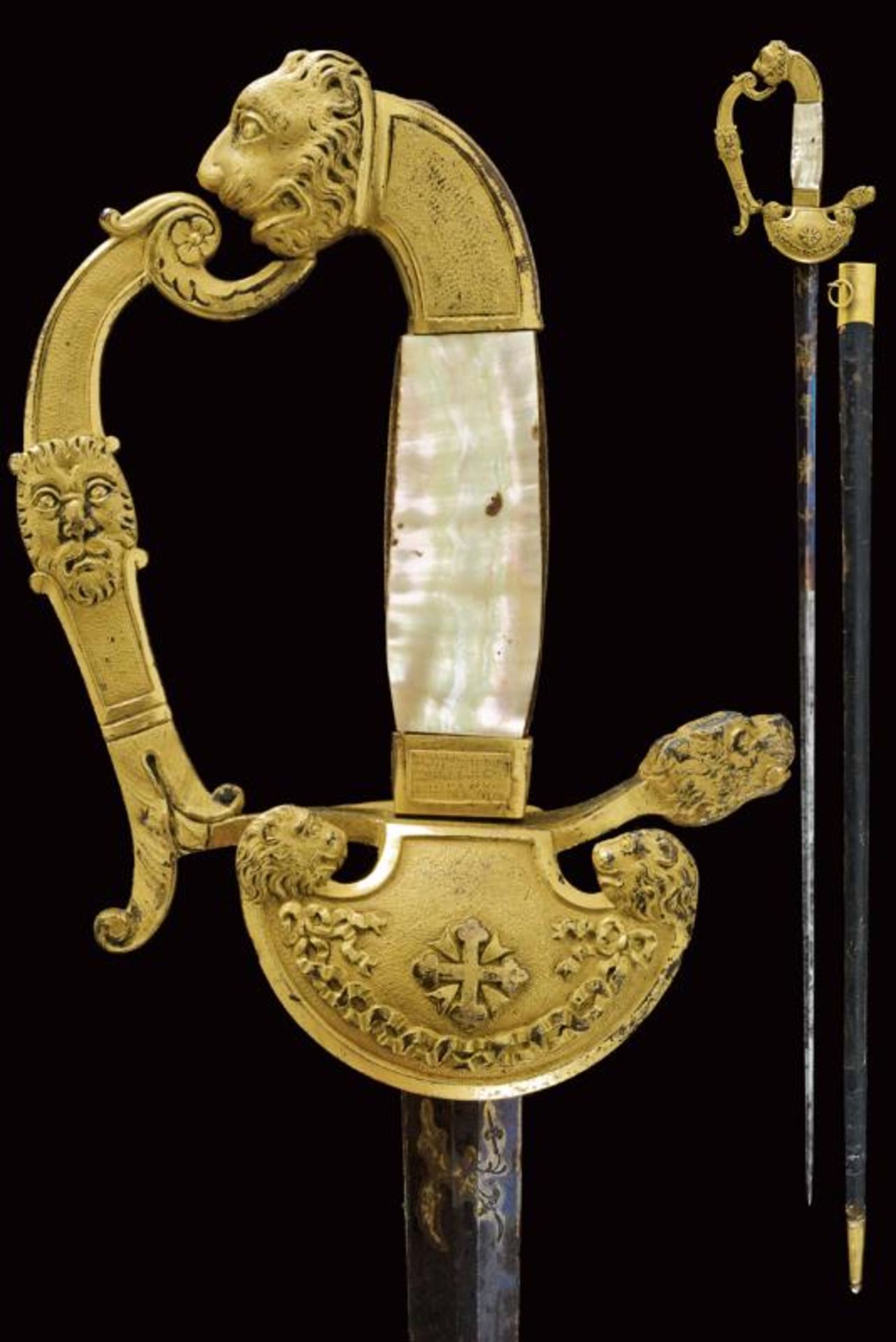 A scarce small sword for commanders of the Order of Saints Maurice and Lazarus