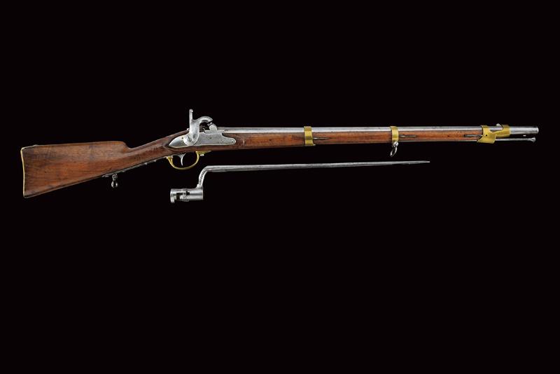 A gendarmerie percussion rifle with bayonet - Image 11 of 11