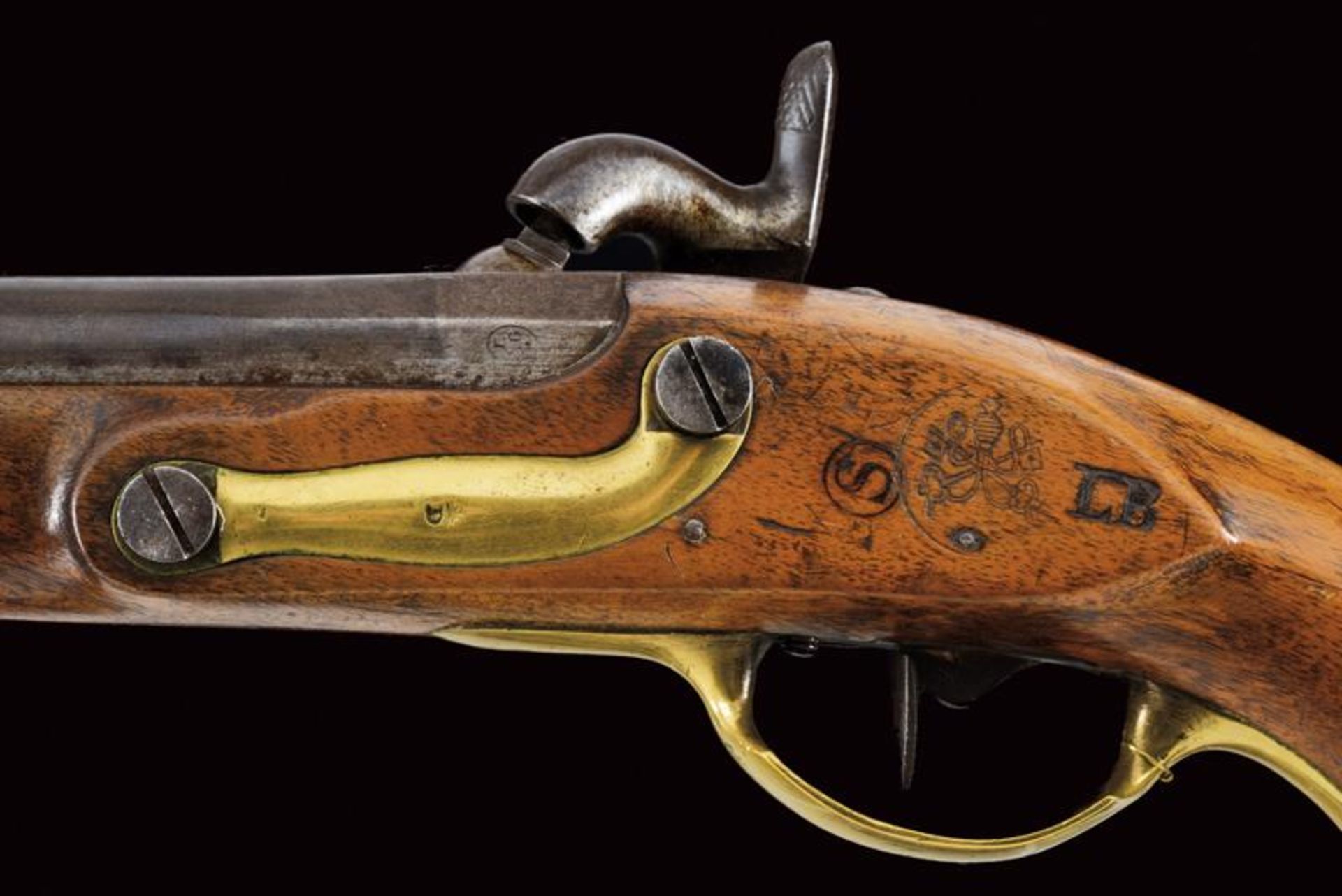 An 1839 model gendarmerie trooper's pistol converted to percussion - Bild 3 aus 8