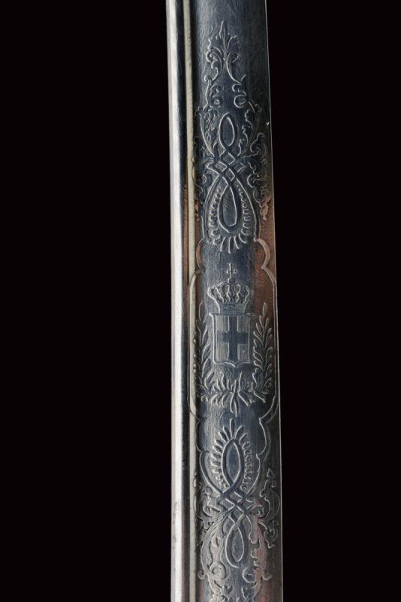 An 1855 model officer's sabre with damascus steel blade - Bild 3 aus 7