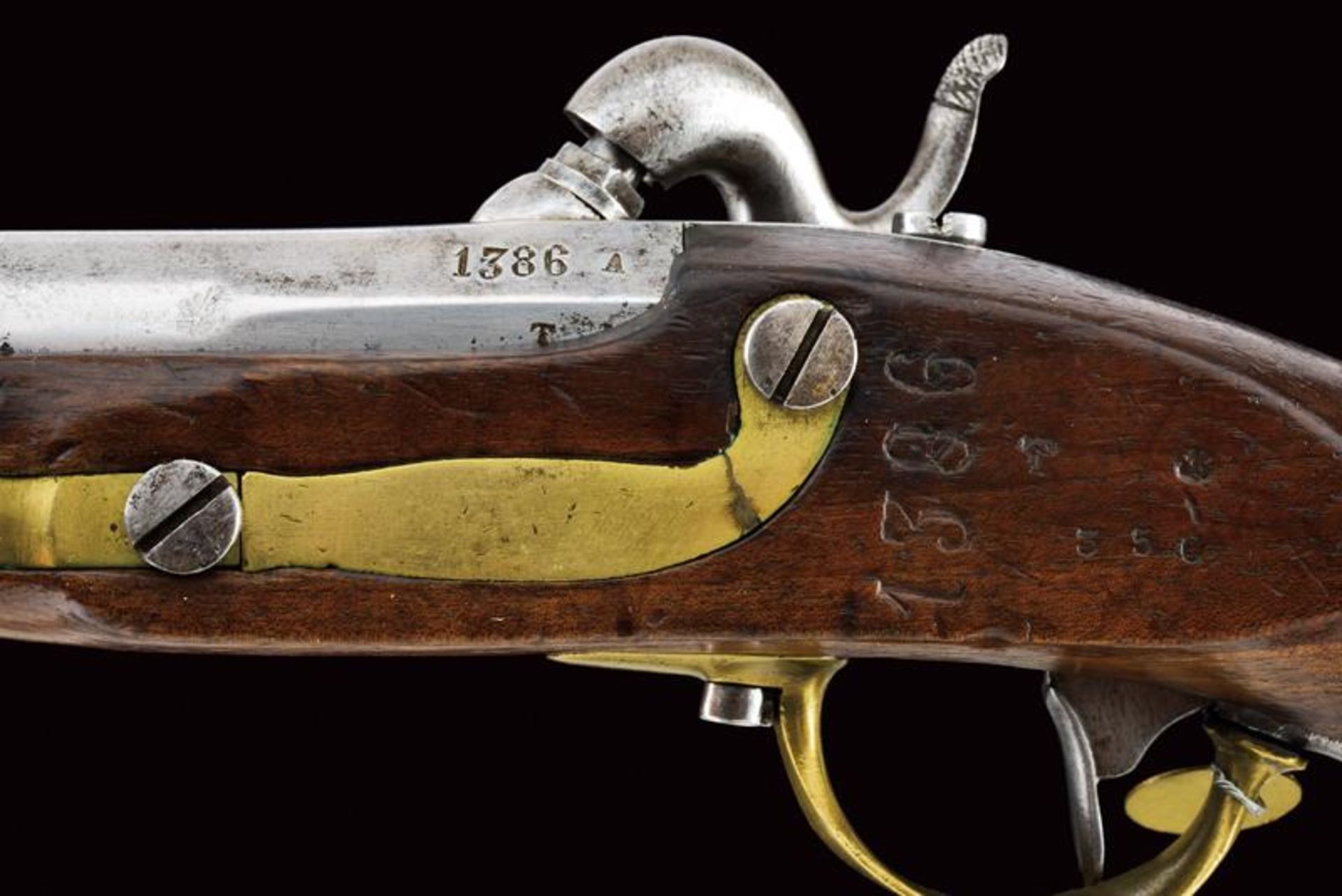 An 1855 model gendarmerie percussion pistol - Bild 3 aus 8