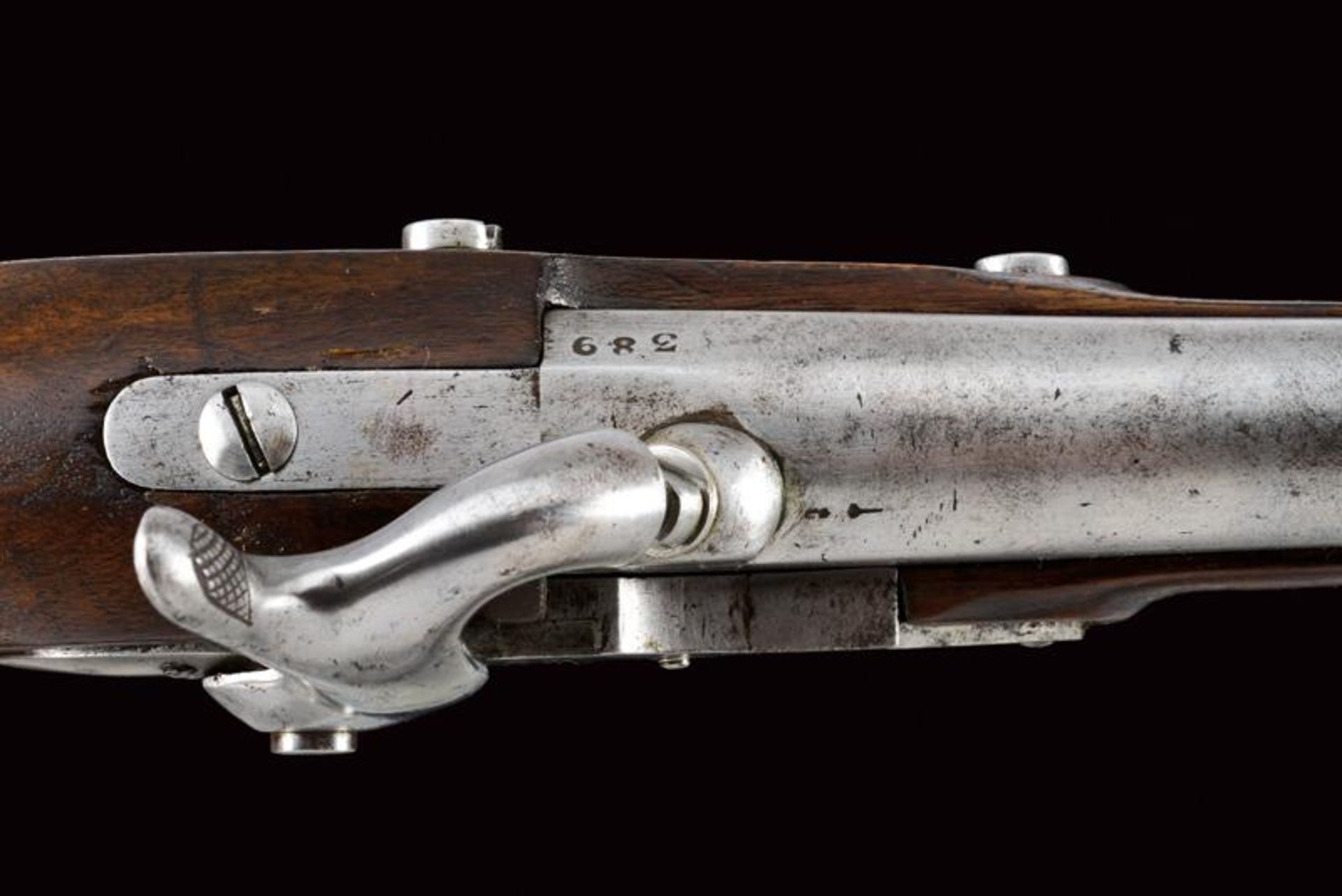 An 1839 Mod. gendarmerie trooper's pistol converted to percussion - Image 6 of 9