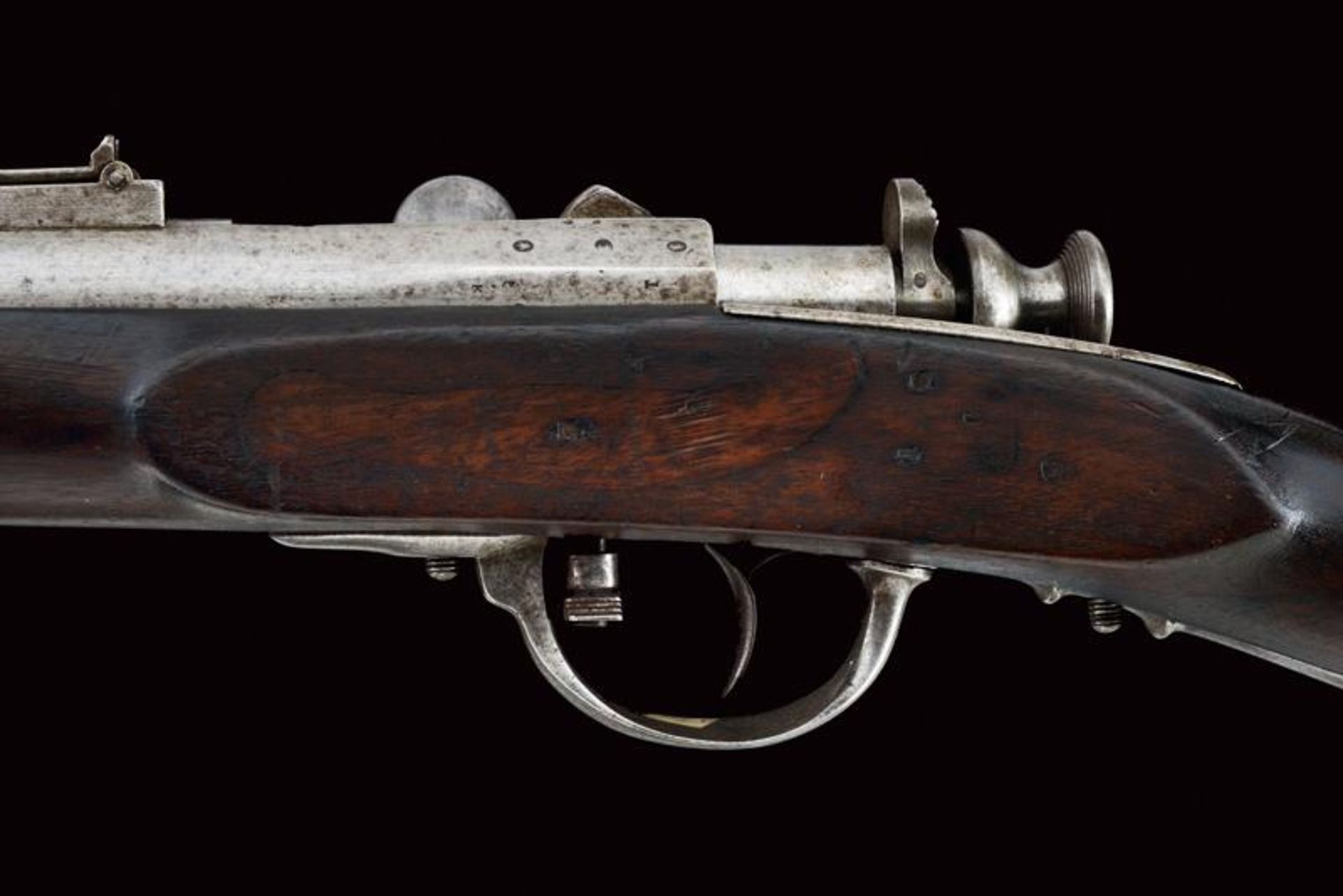 A rare 1856 model 'Bersaglieri' carbine converted to Carcano needlefire system - Bild 10 aus 12