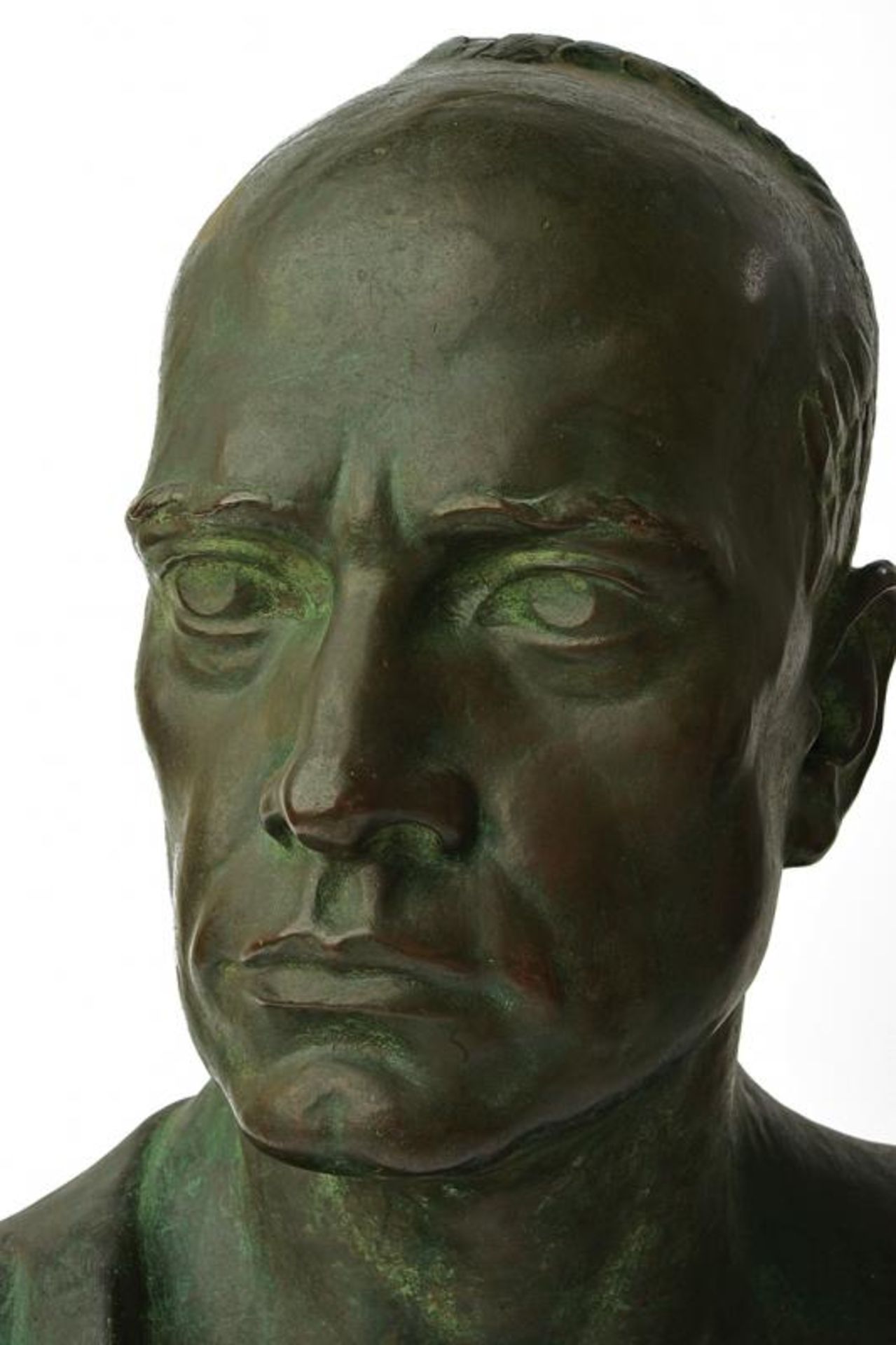 A big bronze sculpture of Mussolini - Image 2 of 3