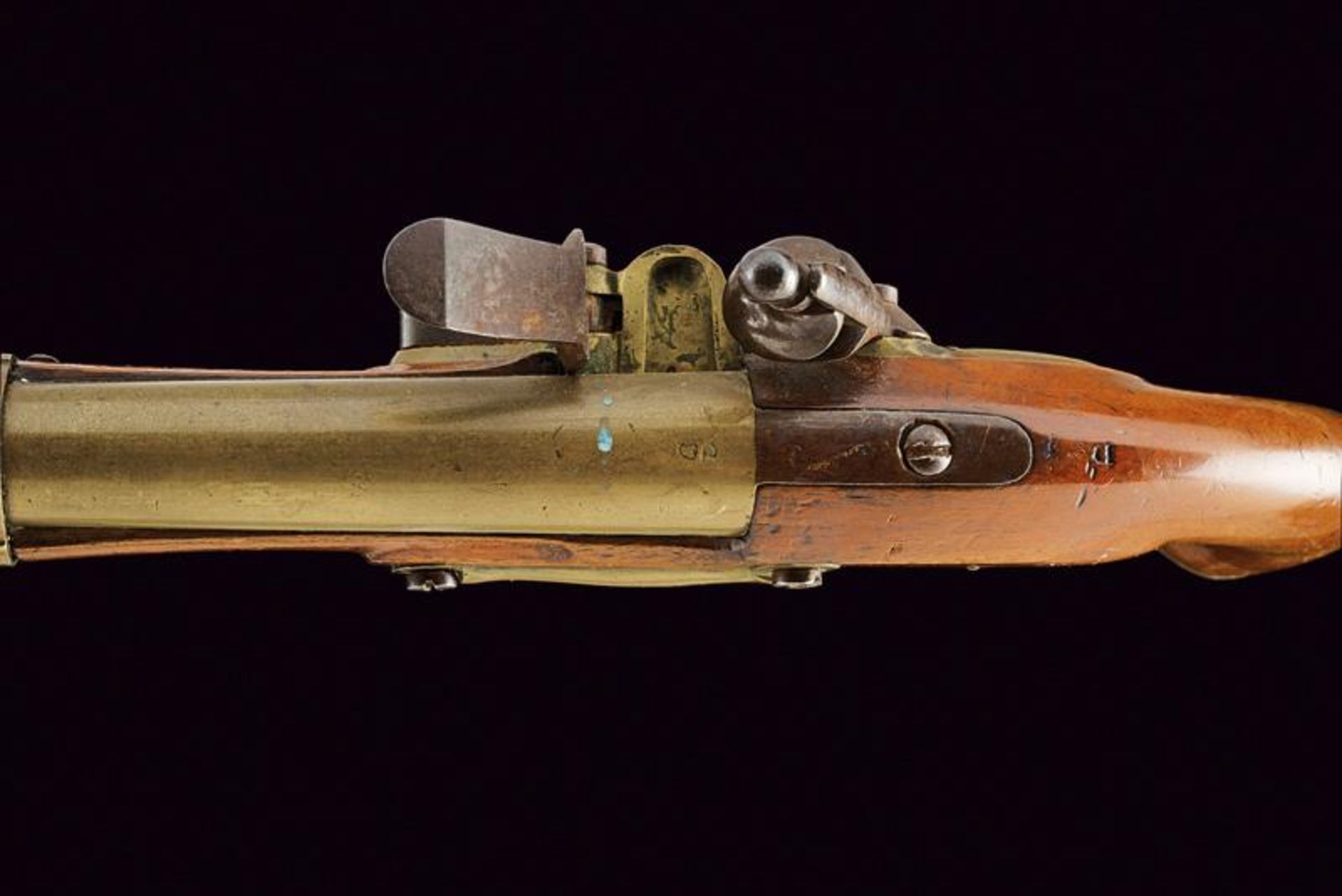 A rare navy flintlock pistol - Image 3 of 7