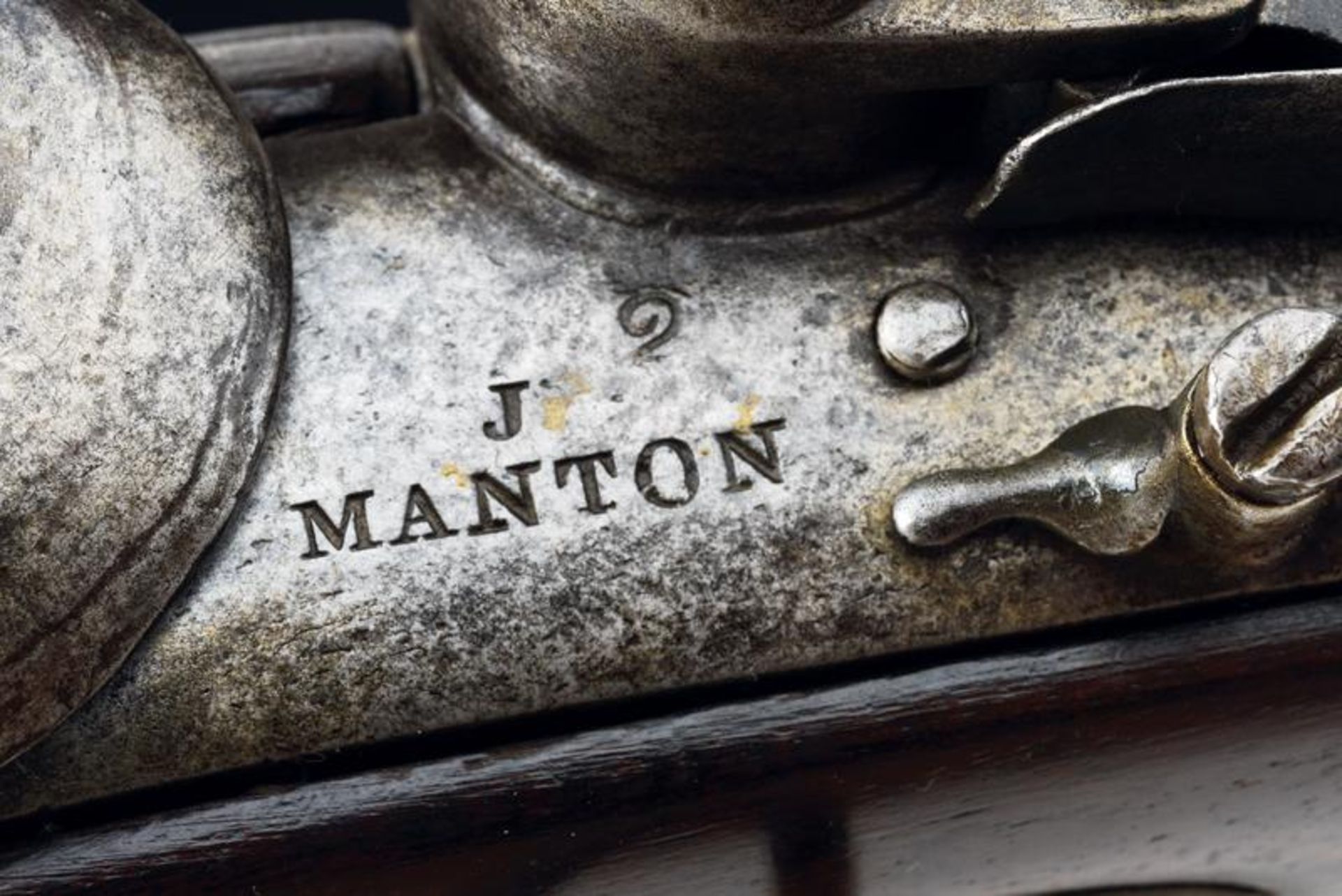 A rare flintlock gun by J. Manton - Image 7 of 10