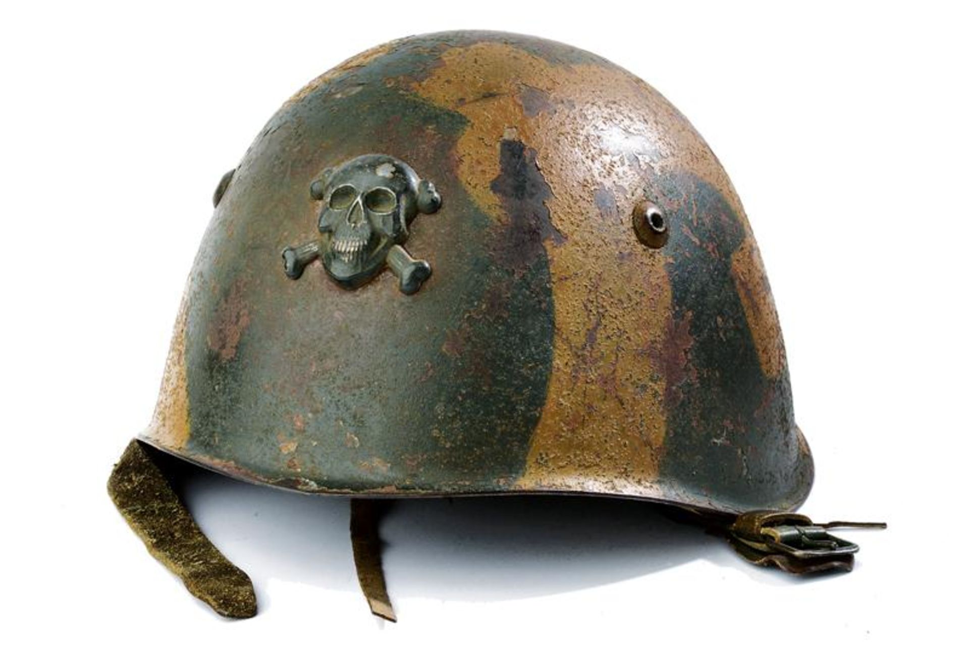 A very rare camouflage steel helmet of the National Republican Guard