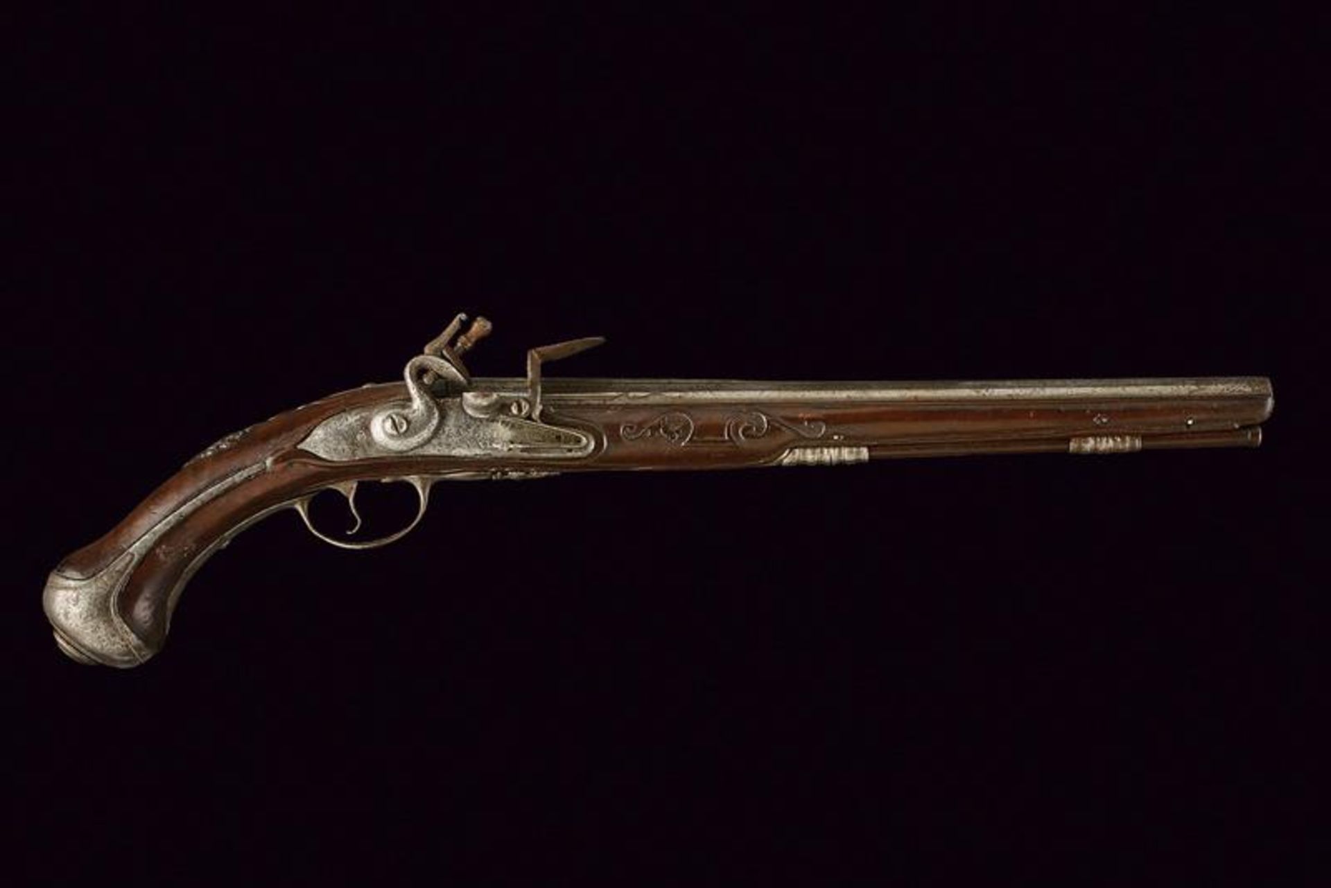 A rare and interesting flintlock pistol of the Magazin Royal signed Thomas - Bild 8 aus 8