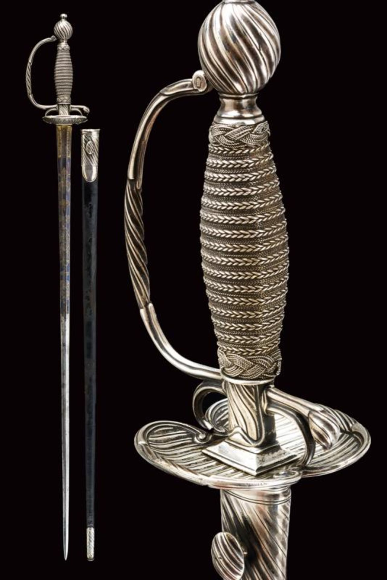 A beautiful 1774 model senior officer's small sword