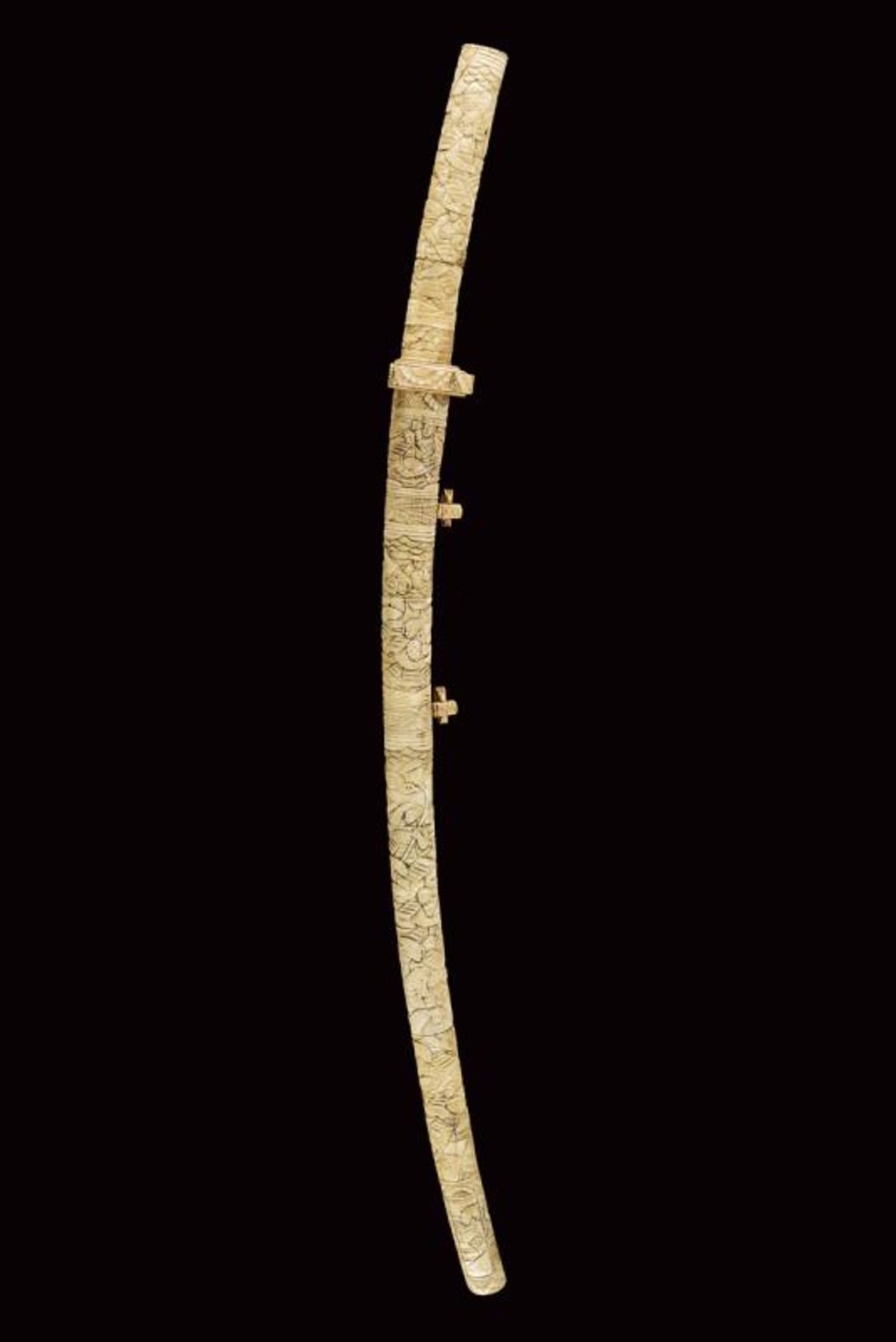 A bone-mounted katana - Image 7 of 10