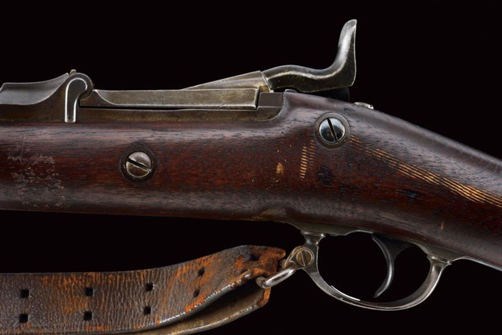 A rare 1873 model Springfield Trapdoor breechloading rifle - Bild 3 aus 10