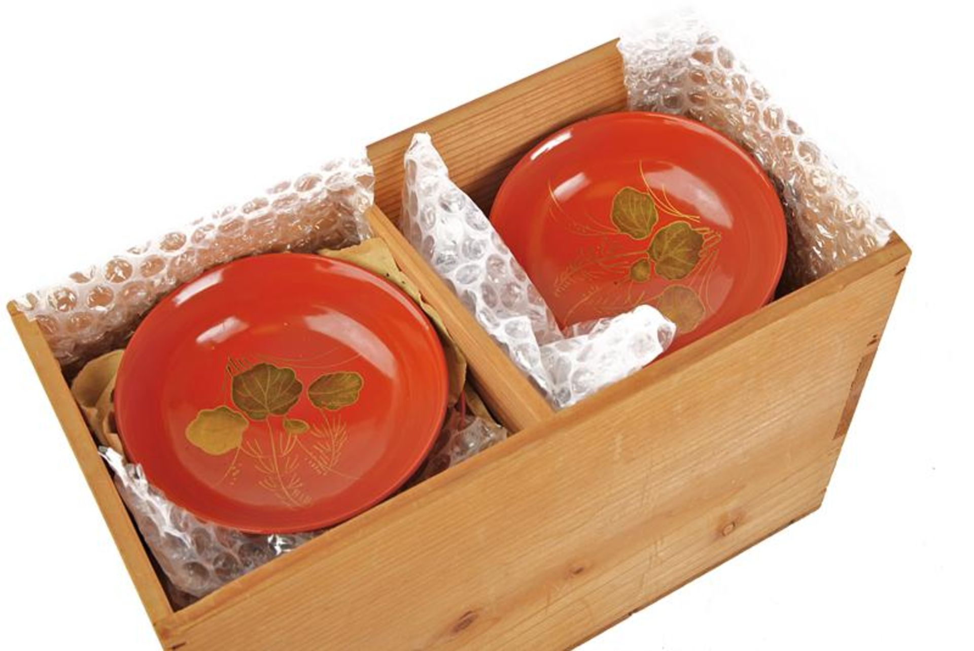 A set of 9 trays and 18 cups of a Samurai family - Bild 8 aus 10