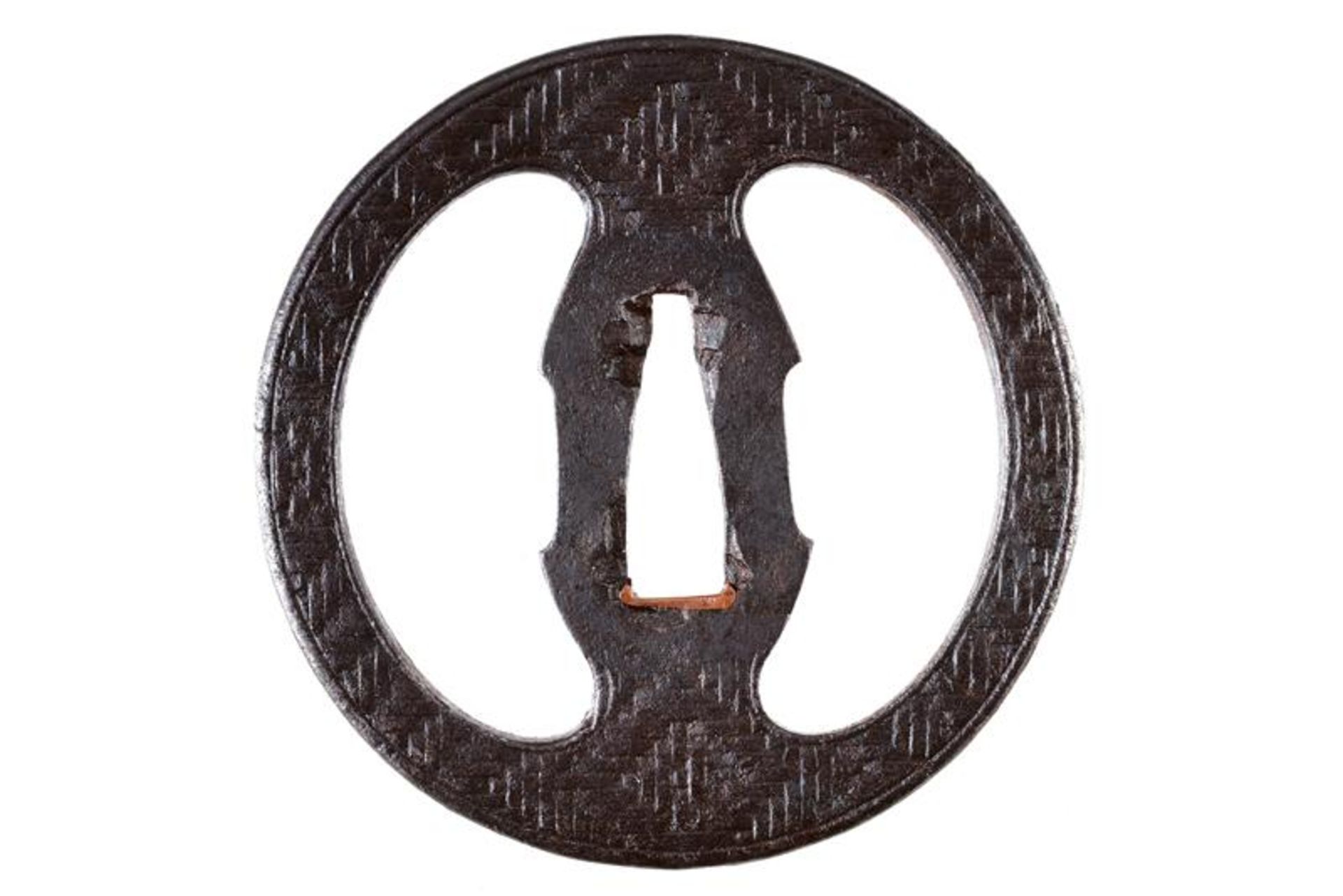 A characteristic tsuba inspired by the Umetada school