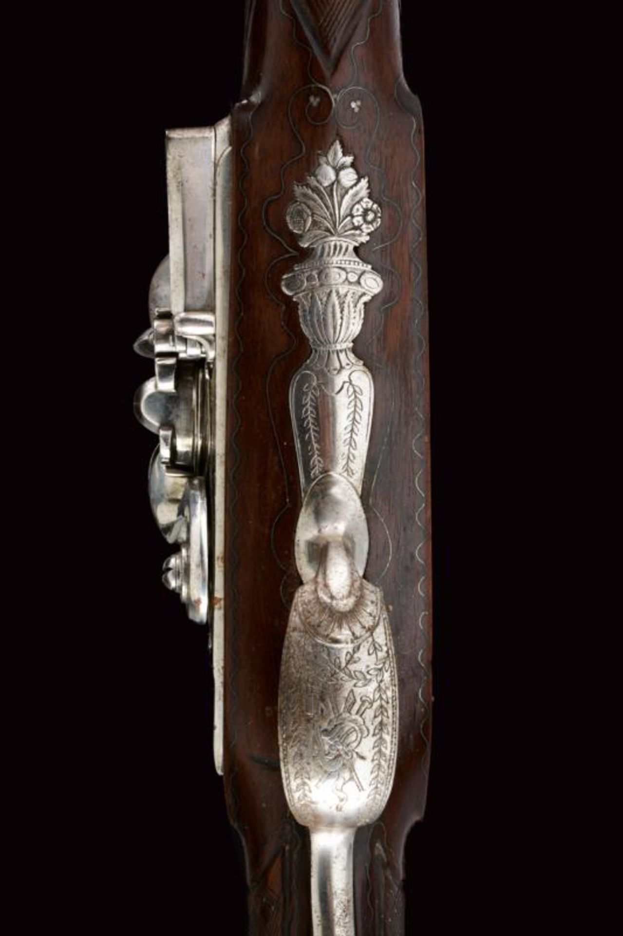 A fine flintlock gun by Ray of royal property - Image 7 of 11