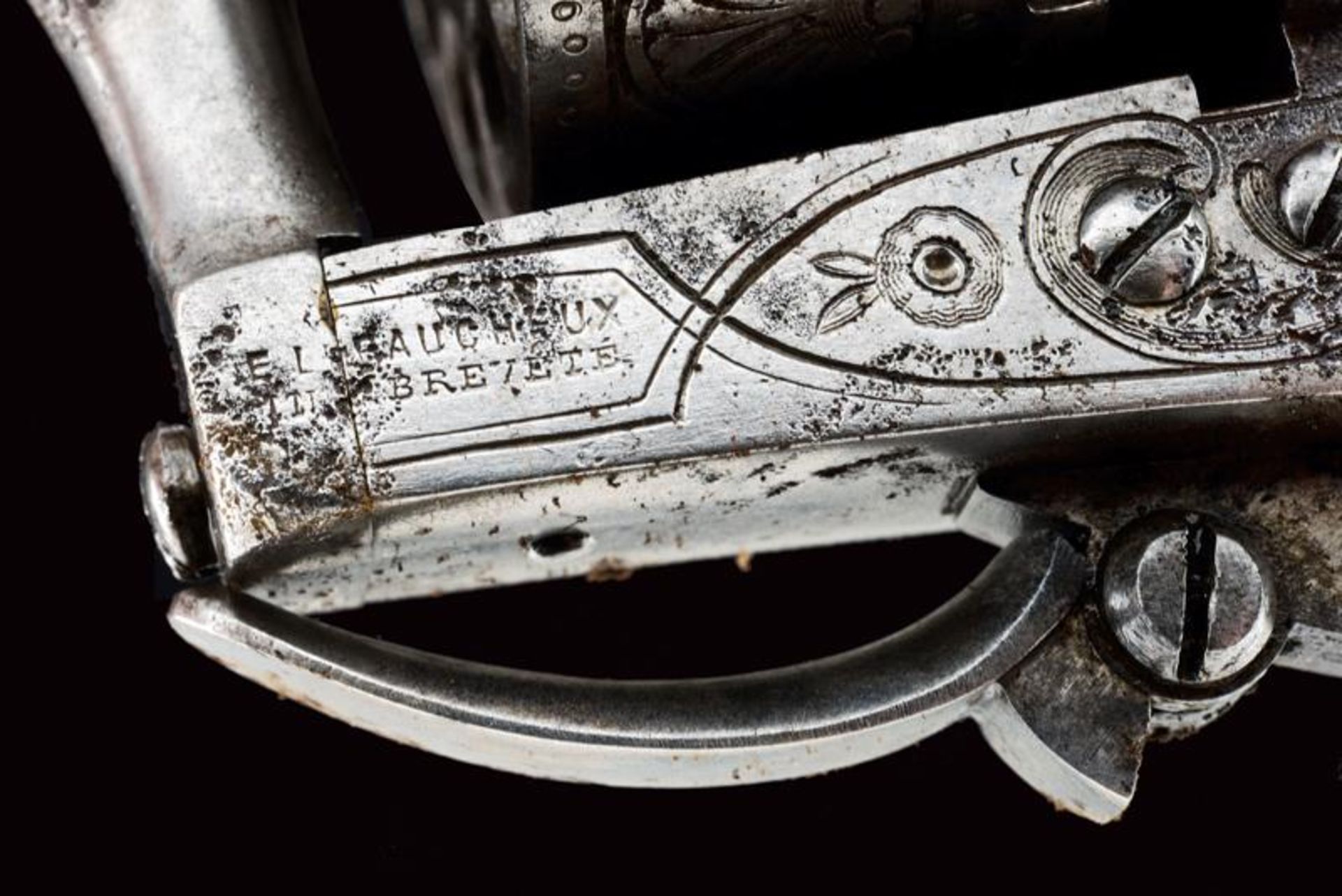 A rare eighteen-shot Lefaucheux pin-fire revolver - Bild 6 aus 9
