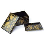 A fine lacquered wooden box