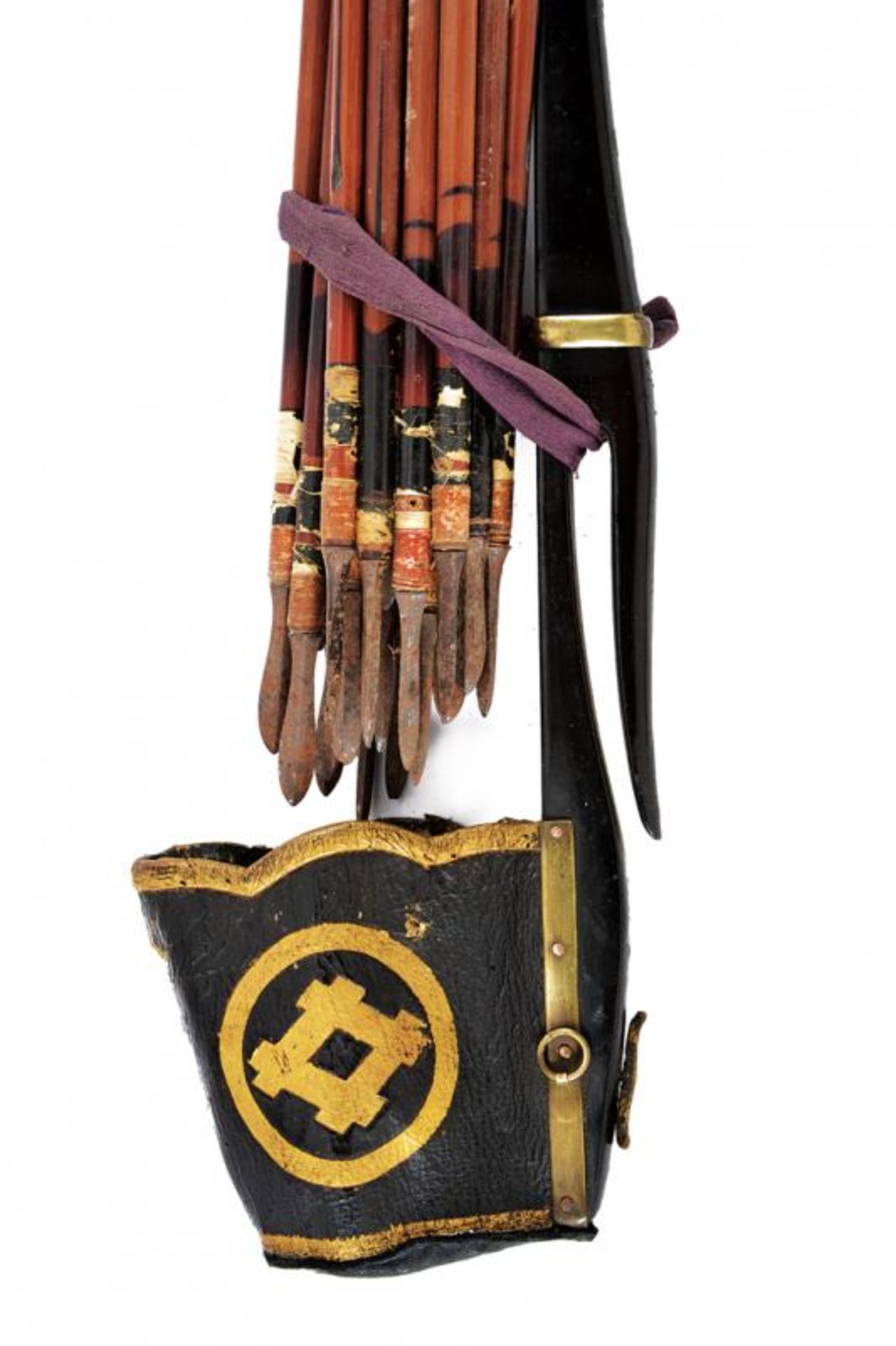 An Ustubo (quiver) with 24 arrows and a yumi (bow) - Bild 4 aus 7