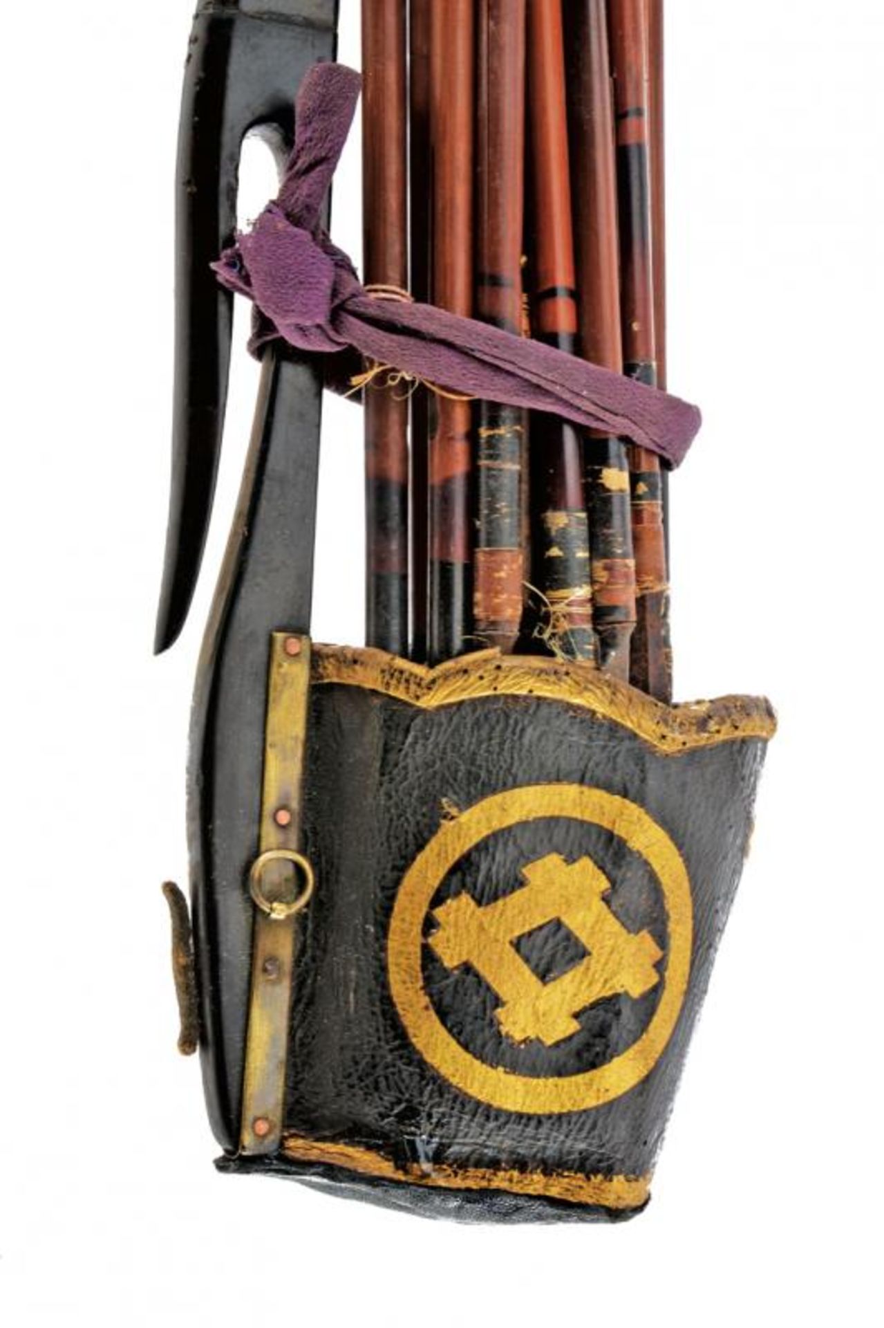 An Ustubo (quiver) with 24 arrows and a yumi (bow) - Bild 6 aus 7