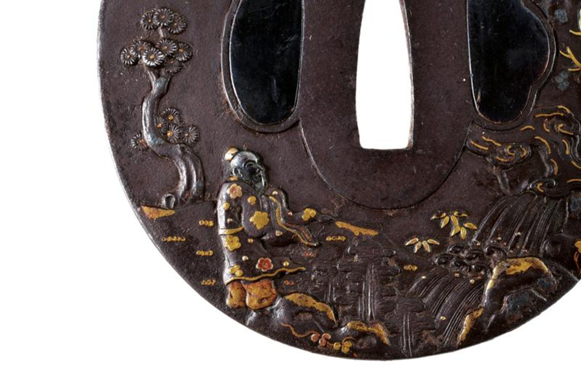 A beautiful tsuba of the Soten school - Image 3 of 4