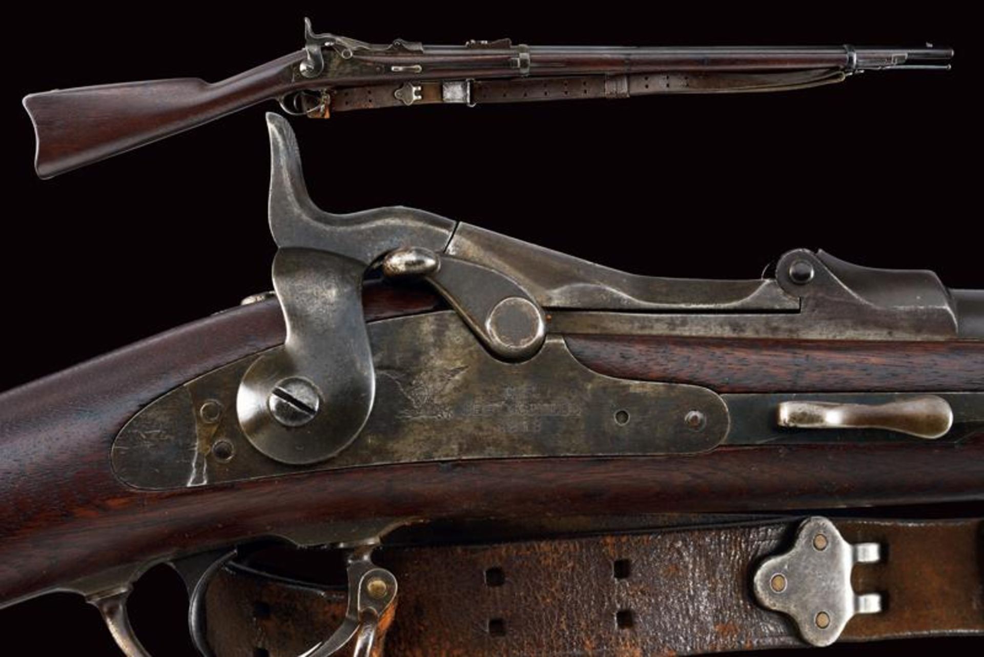 A rare 1873 model Springfield Trapdoor breechloading rifle