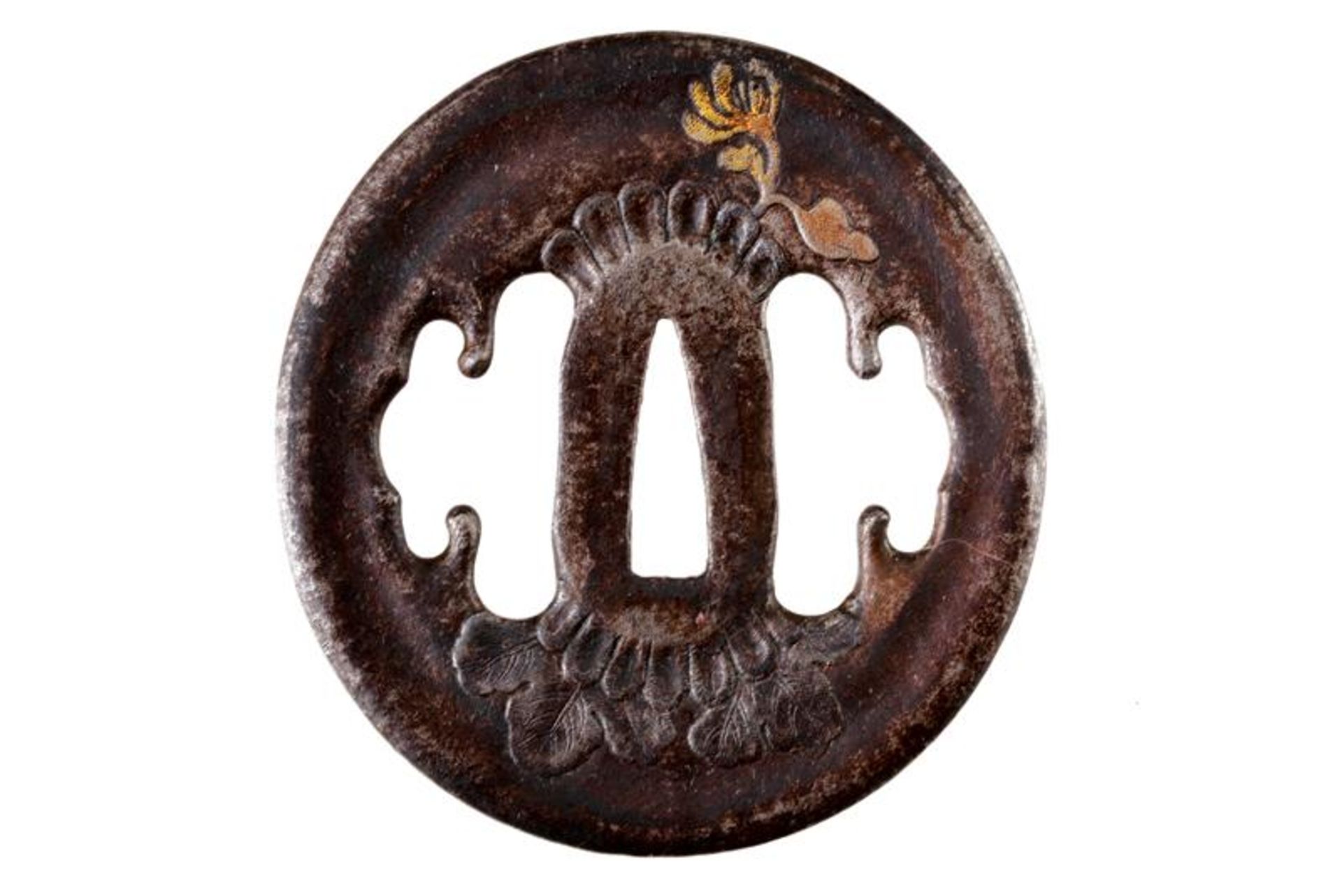 A beautiful tsuba of the Jingo school - Bild 2 aus 3