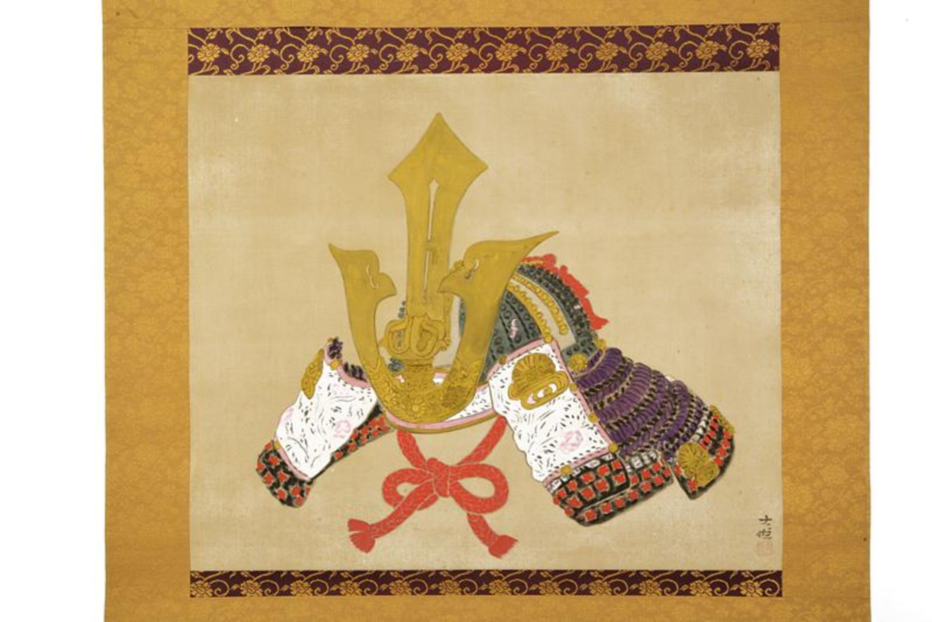 A Kakejiku Painting signed by Shoubu Daietsu (1902-1999) - Image 2 of 6