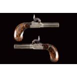 A fine pair of percussion pocket pistols