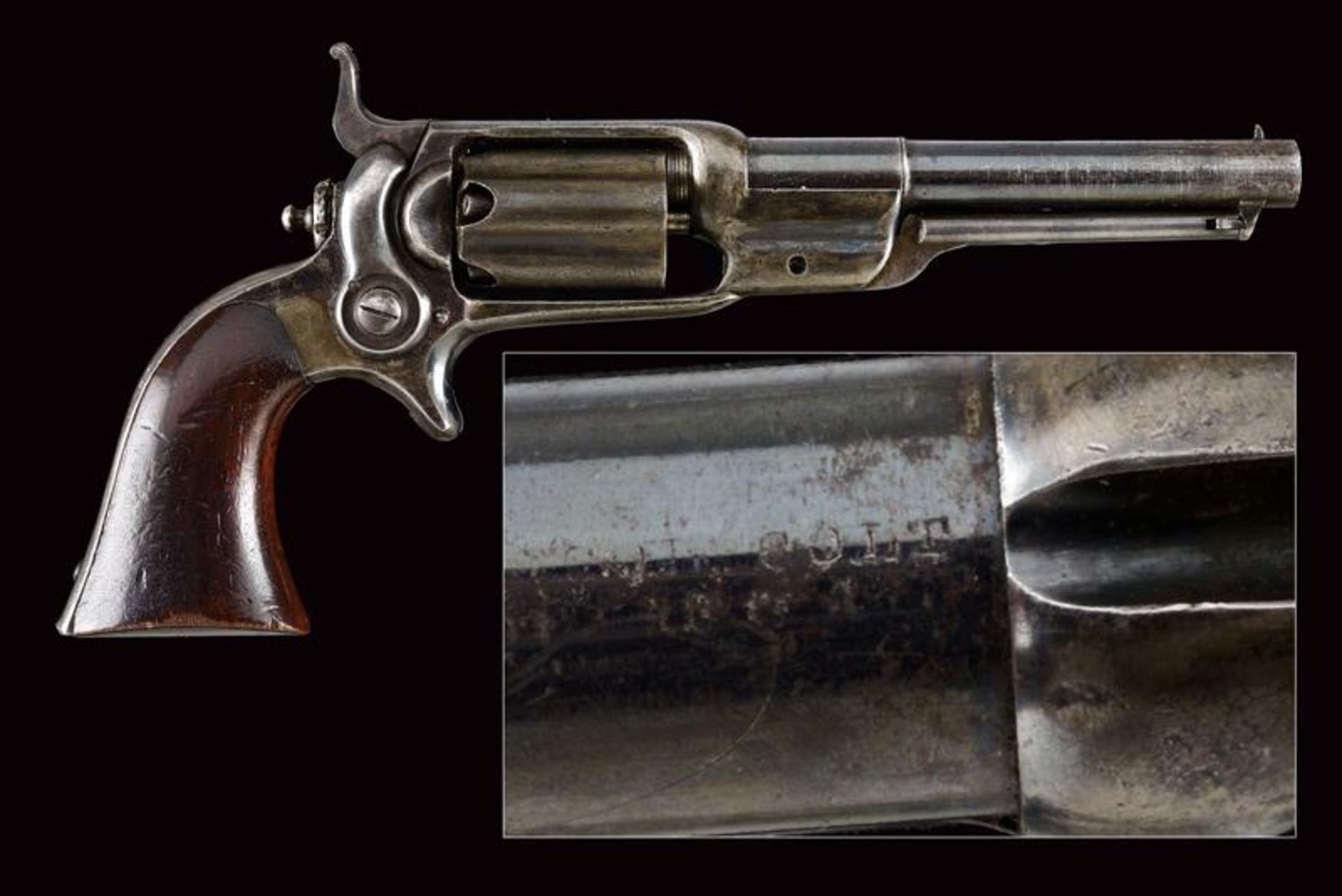 A Colt Model 1855 Sidehammer Pocket Revolver