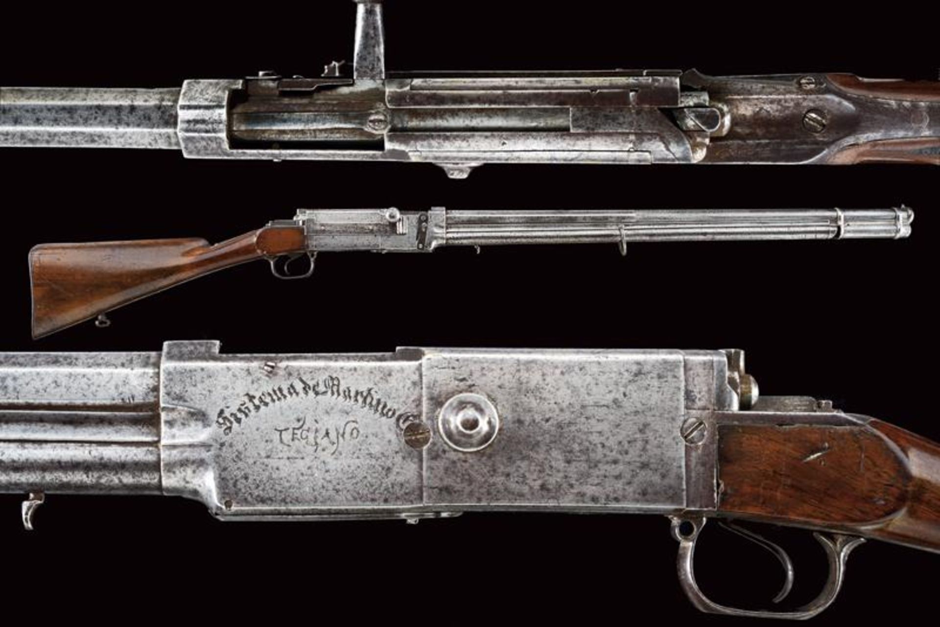 A very rare prototype of a de Martino-system repeating gun