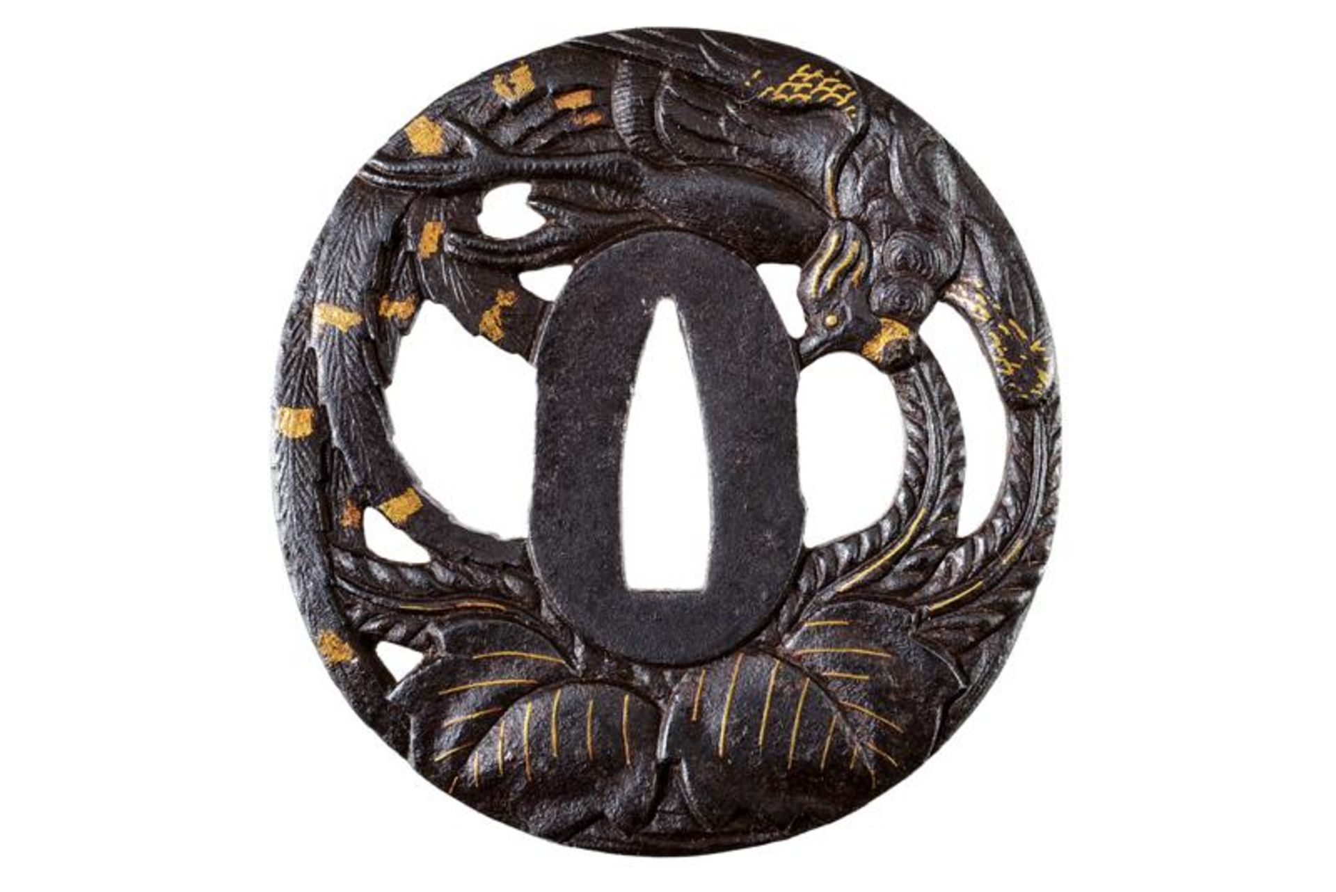 A tsuba of the Choshu school